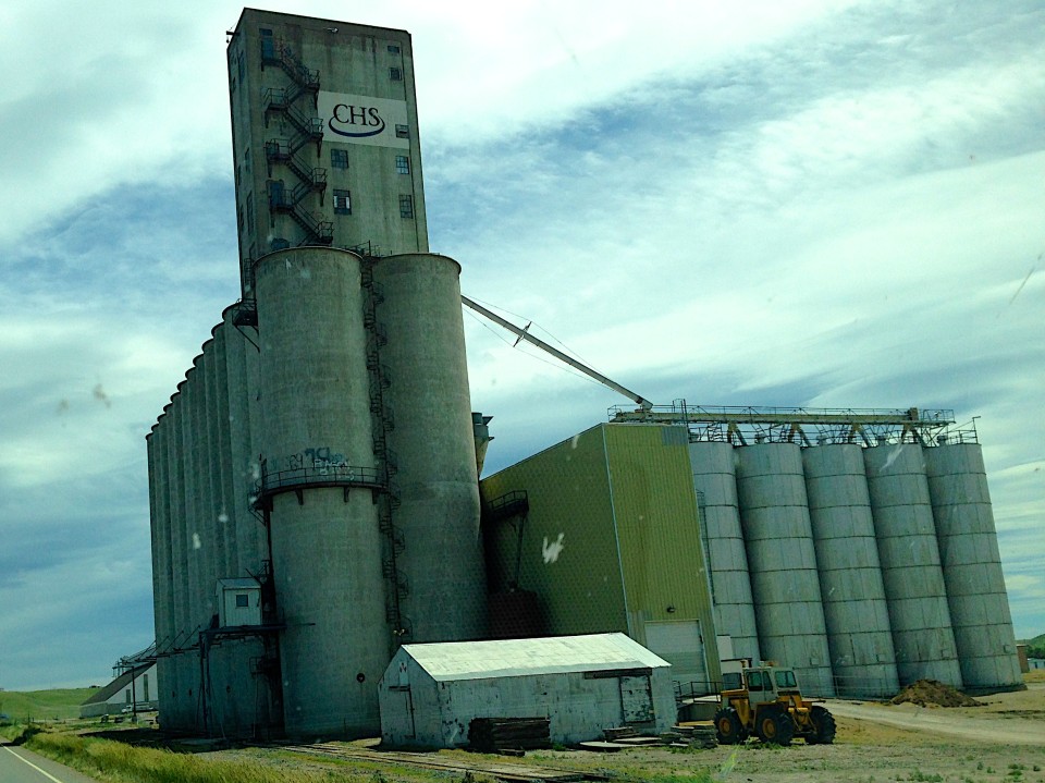 140705-Grain Silos in N Montana