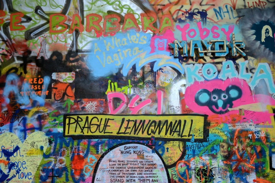 Lennon never visited Prague but they like him anyway.