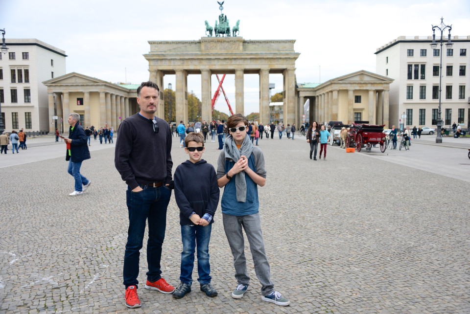 At the Brandenburg Gate.