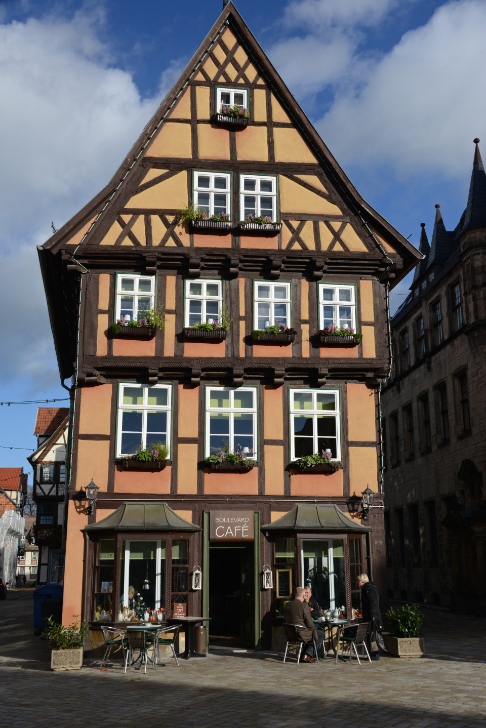 The half-timbered houses of Quedlinburg.