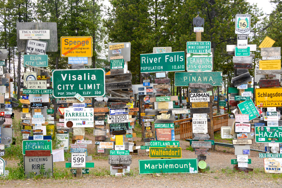 Watson Lake, Canada - Signpost Forest.
